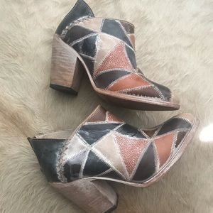 Free Bird Patchwork Booties